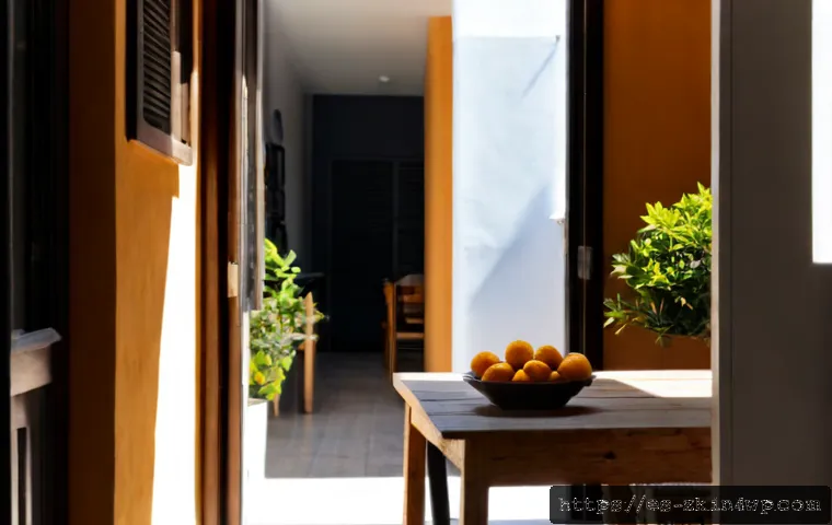 단순함의 철학과 소비주의 비판 - Photorealistic minimalist apartment in a sunlit Spanish coastal city, an older adult calmly reading ...